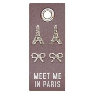 Santa Barbara Design Studio Silver Stud Earrings - Meet Me in Paris